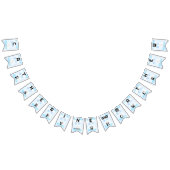 Little Lamb in Boy Blue Balloon Wimpelkette (Alle)