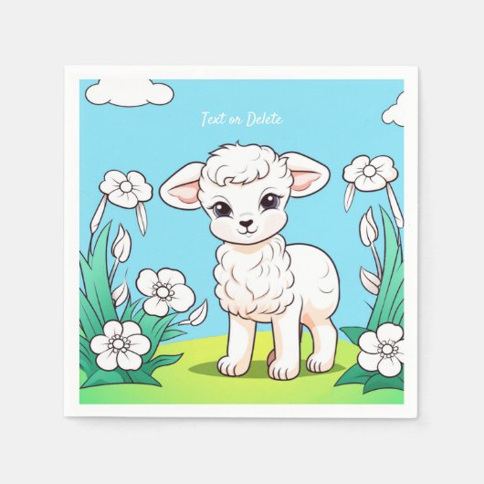 Little Lamb Napkins Serviette (Vorderseite)