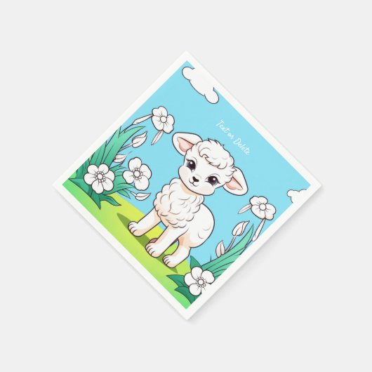 Little Lamb Napkins Serviette (Ecke)