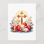 Little Lamb Orthodox Easter Celebration Postkarte (Vorderseite)
