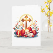 Little Lamb Orthodox Osterfeier Karte (Gelbe Blume)