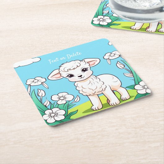 Little Lamb Paper Untersetzer (angewinkelt)