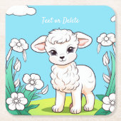 Little Lamb Paper Untersetzer (Vorderseite)