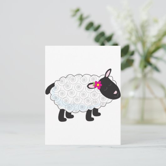 Little Lamb Postkarte (Stehend Vorderseite)