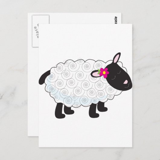 Little Lamb Postkarte (Vorne/Hinten)