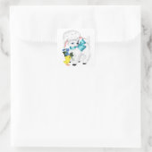 Little Lamb Quadratischer Aufkleber (Tasche)