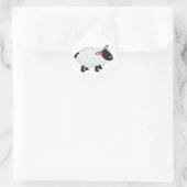 Little Lamb Runder Aufkleber (Tasche)