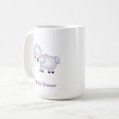 Little Lamb Sheep Baby Dusche positiv Kaffeetasse (Vorderseite Links)