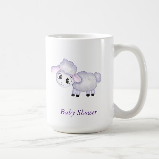 Little Lamb Sheep Baby Dusche positiv Kaffeetasse (Rechts)