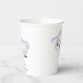 Little Lamb Sheep Baby Dusche positiv Pappbecher (Links)