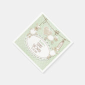 Little Lamb Toys Babyduschpapier Napkins Serviette (Ecke)