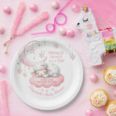 Little Lamb Twinkle Twinkle Pink Girl Babydusche Pappteller (Party)