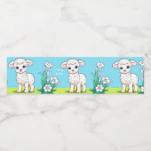 Little Lamb Wasserflaschenetikett (Einzelnes Label)