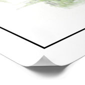 Little Lamb Watercolor Fotodrucken Poster (Ecke)