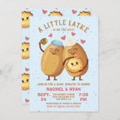 Little Latke Hanukkah Baby Girl Dusche Einladung (Vorne/Hinten)