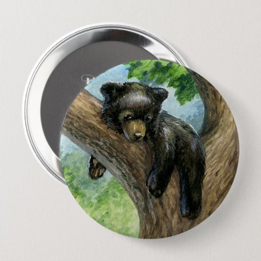 Little Lazy Bear Button (Vorne & Hinten)