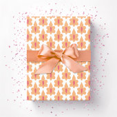 Little Leaf in Pink and Orange Geschenkpapier
