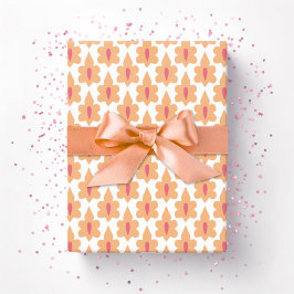 Little Leaf in Pink and Orange Geschenkpapier
