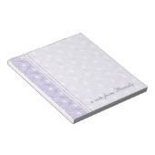 Little Leaf Personalisiert Notepad - Periwinkle Notizblock (angewinkelt)