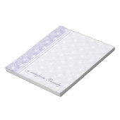 Little Leaf Personalisiert Notepad - Periwinkle Notizblock (Rotiert)