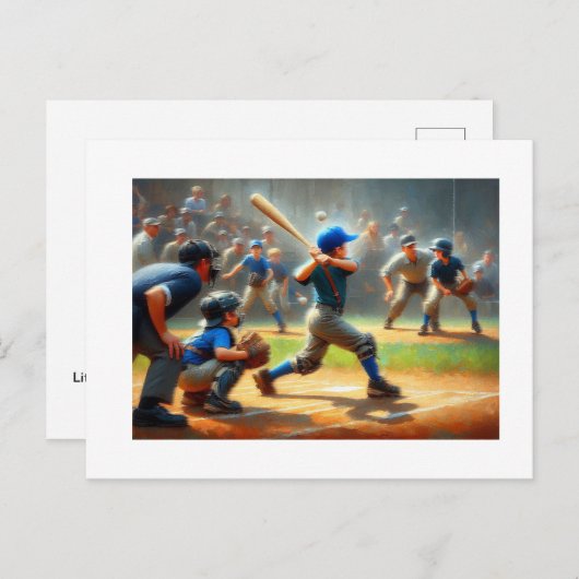 Little League Baseball, Postkarte (Vorne/Hinten)