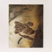 Little Leaping Lion Cub Jigsaw Puzzle (Vertikal)