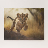 Little Leaping Lion Cub Jigsaw Puzzle (Horizontal)