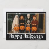 Little Legends of Halloween Night Feiertagskarte (Vorderseite)