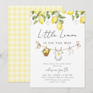 Little Lemon Baby Shower Einladung