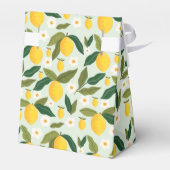 Little Lemon Blume Erstgeburtstag Gefälligkeitsbox Geschenkschachtel (Rückseite)