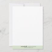 Little Leo Lion BIRTHDAY Einladung 5 x 7 (Rückseite)