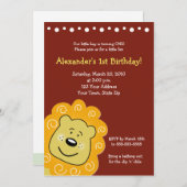 Little Leo Lion BIRTHDAY Einladung 5 x 7 (Vorne/Hinten)