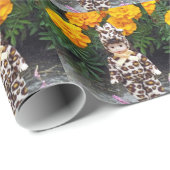 Little Leopard Girl Geschenkpapier (Rolleneckpunkt)