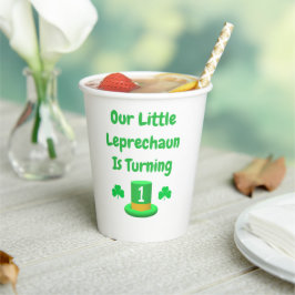 Little Leprechaun 1. Geburtstag Pappbecher