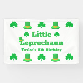 Little Leprechaun Birthday Banner