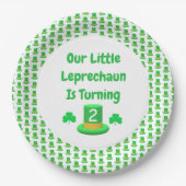 Little Leprechaun Birthday Pappteller (Vorderseite)