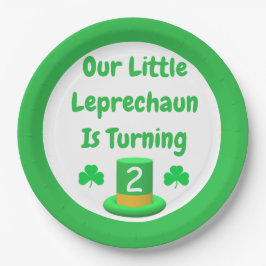 Little Leprechaun Birthday Pappteller
