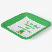 Little Leprechaun Gender Reveal Paper Plate Pappteller (Gewinkelt)
