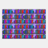Little Library Book Shelves Light Collection Geschenkpapier Set (Vorderseite)