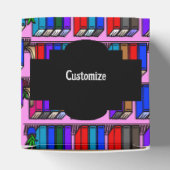 Little Library Book Shelves Pink Heart Geschenkschachtel (Oben)