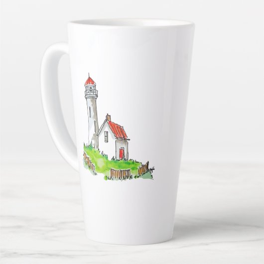 Little Lighthouse Wassercolor Milchtasse (Linke Ecke)