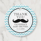 Little Lil' Man Mustache Boy Baby Showgeschenk Geschenkanhänger (Vorderseite)
