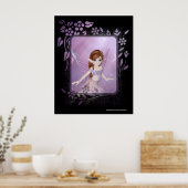 Little Lila Fairy Design 2 - Print Poster (Küche)