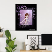Little Lila Fairy Design 2 - Print Poster (Heimbüro)