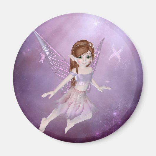 Little Lila Fairy - Fantasy Magnet (Vorne)
