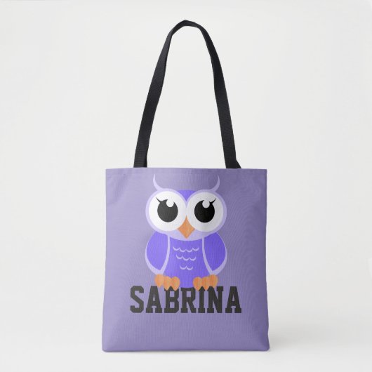 "Little Lila Owl" Tasche (Vorderseite)