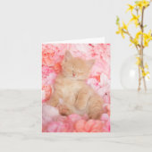Little Linus Pink Blank Notecard Karte (Gelbe Blume)