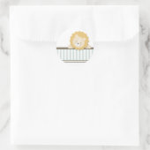 Little Lion {Aquamarin} | Aufkleber (Tasche)