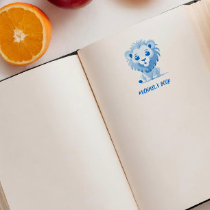 Little Lion Buchzeichen Selbstfärbende Briefmarke Permastempel