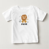 Little Lion Customized Baby T - Shirt 0-24 mos (Vorderseite)